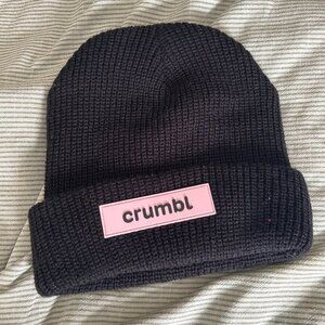 🍪 Crumbl Cookie Beanie — Black, Brand New 🍪